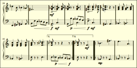 Score Sample for 13-Tone March