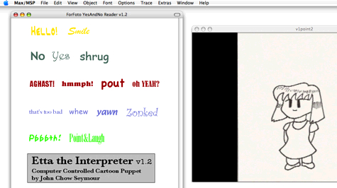 Picture of Etta's Interface